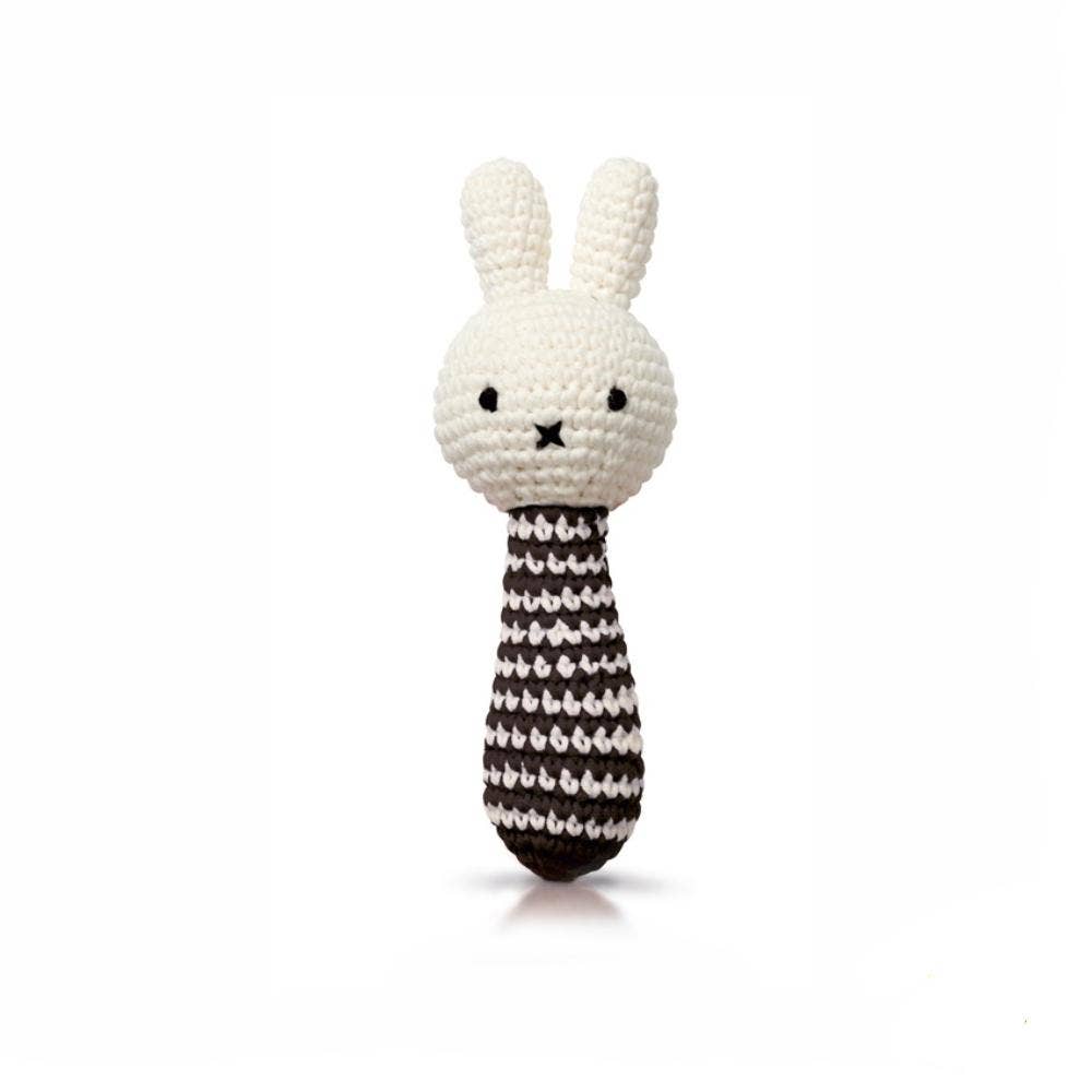 Just Dutch Us Miffy Handmade Crochet Baby Rattle With Music 0+
