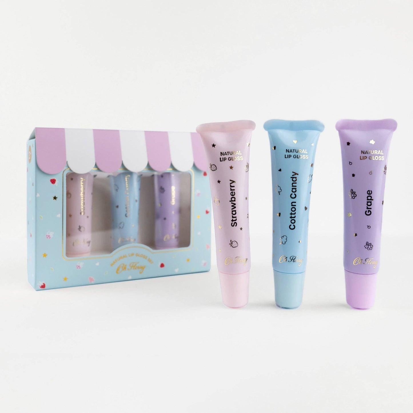 Oh Flossy Kids Natural Lip Gloss Set - Made in Australia