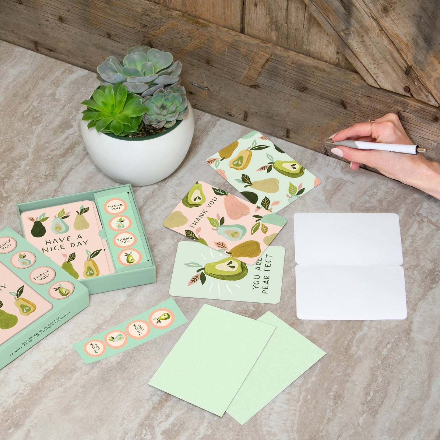 Notecard Set Au Pears