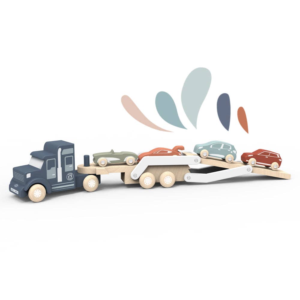 Speedy Monkey Wooden Car Transporter Age 2+