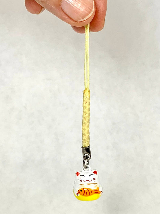 70587 Lucky Cat With Fish Brass Bell-10