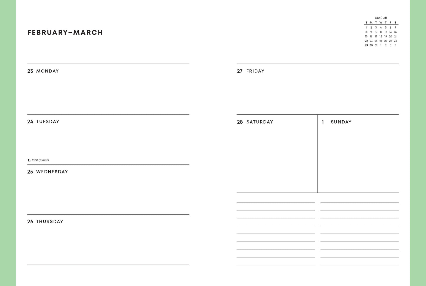 Studio Ghibli My Neighbor Totoro 2026 12-Month Weekly Planner