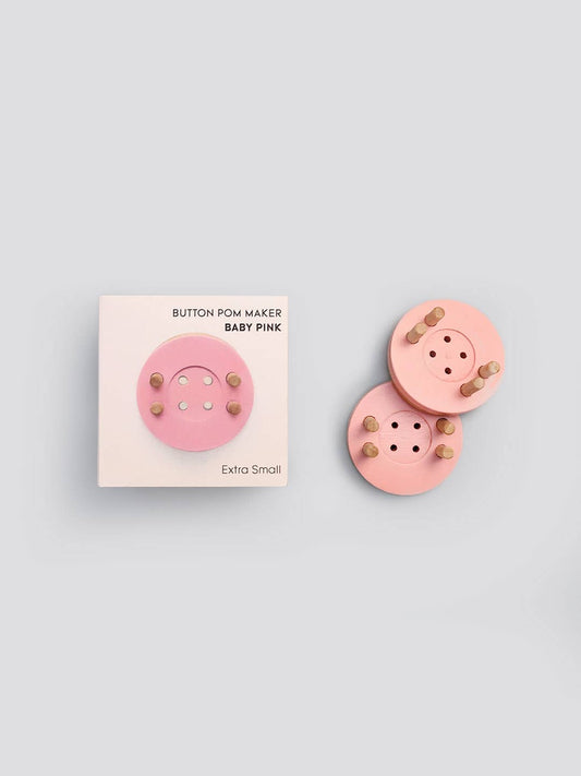 Pom Maker - Button Pom Maker – Baby Pink (Extra Small)