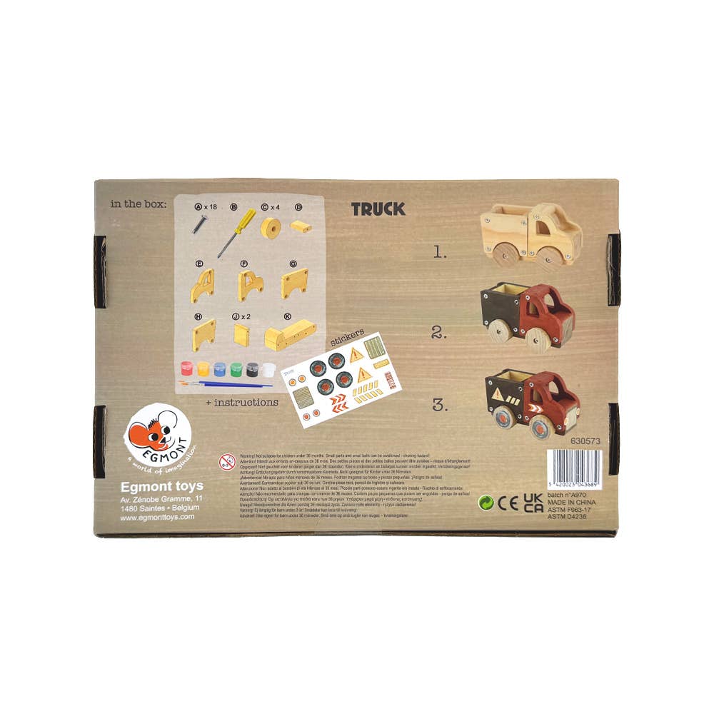 Egmont Build Your Own Kit Wooden Truck ages 6 years+