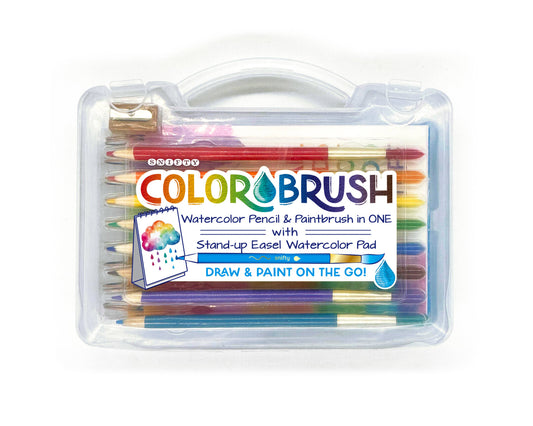 Watercolor 
pencil/paintbrush kit with case- COLORBRUSH- just dip water