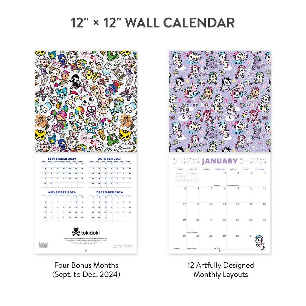 2025 Tokidoki Calendar 12" x 12" Calendar