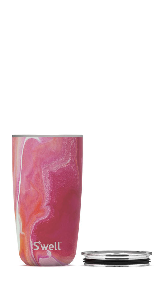 Stainless Steel Tumbler with Lid-Rose Agate