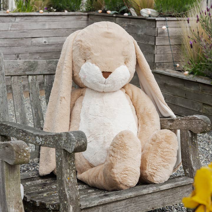Bunnies by the Bay- Handcrafted Extra Large Grand Nibble 41" Bunny Almond Joy