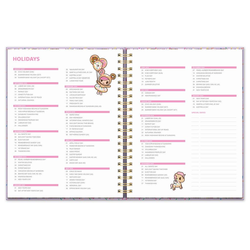 2025 tokidoki Donutella XL Spiral Planner