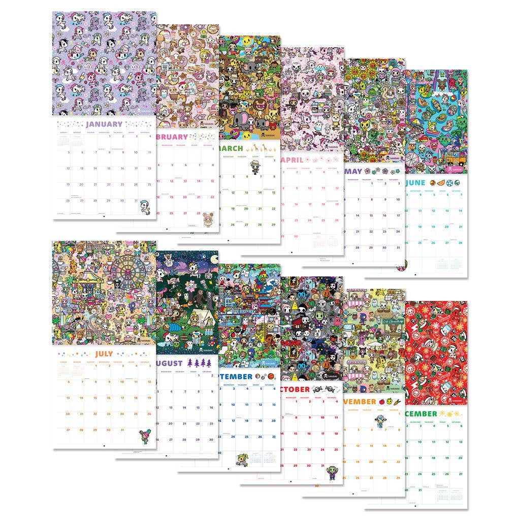 2025 Tokidoki Calendar 12" x 12" Calendar