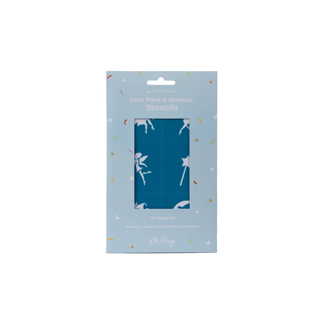 Oh Flossy Kids Reusable Adhesive Face Paint & Makeup Stencils
