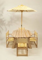 Kids’ Patio Set 4 Chairs and Parasol–Summer Fruits