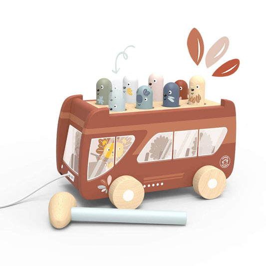 Bus Pounding Bench Hammering Toy