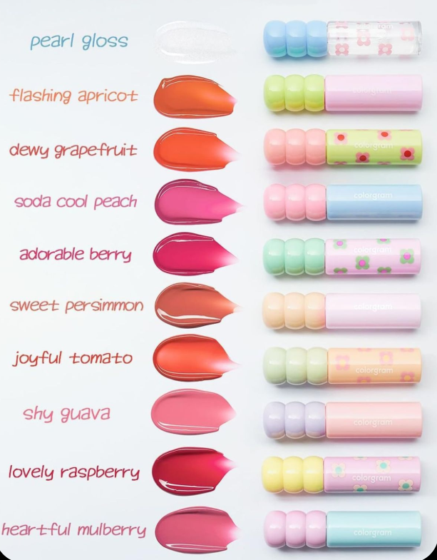 COLORGRAM Fruity Glass Tint Lip Gloss