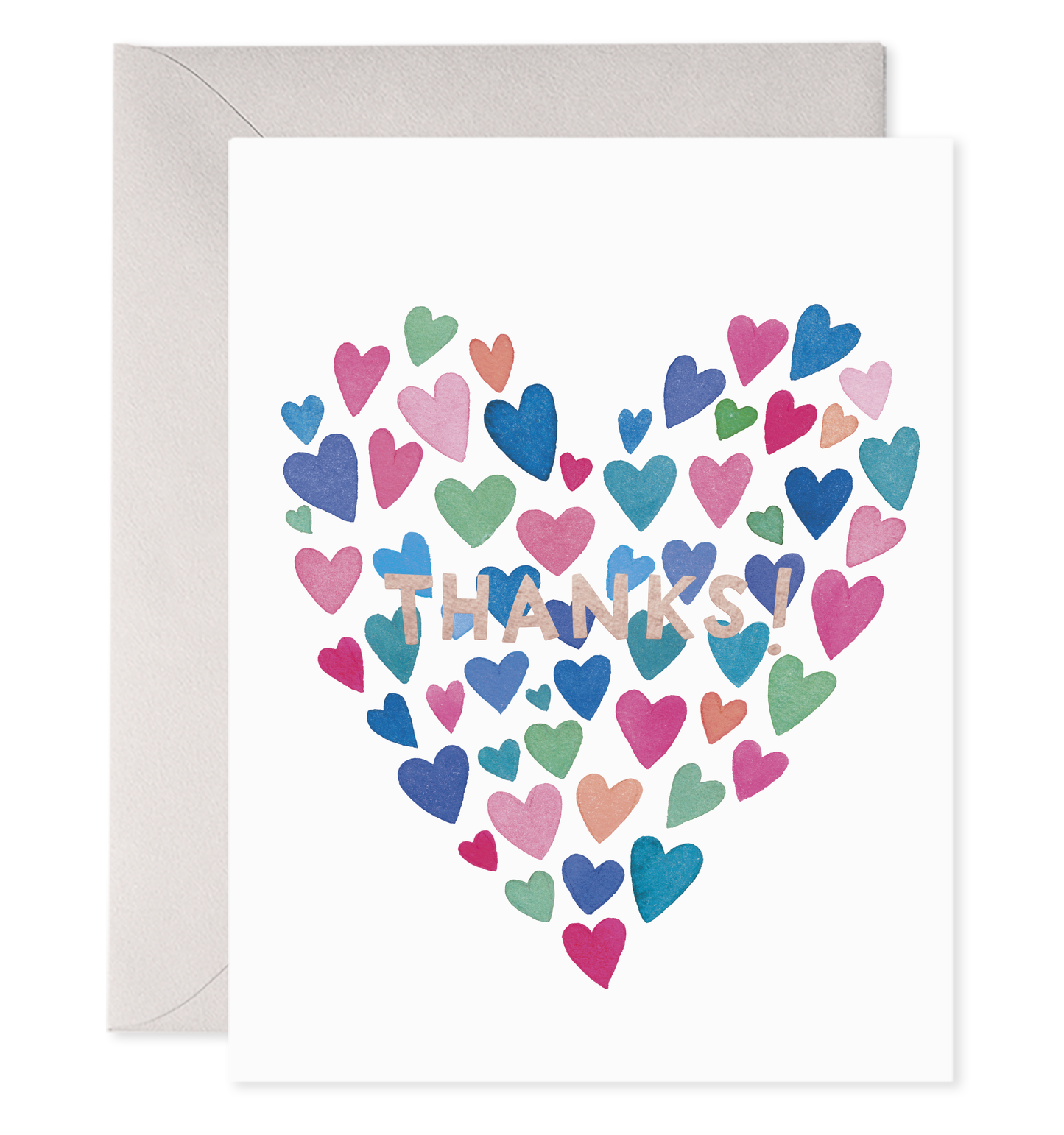 Many Hearts Thanks Thank You Greeting Card