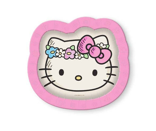 Hello Kitty Flower Crowns Dessert Plates