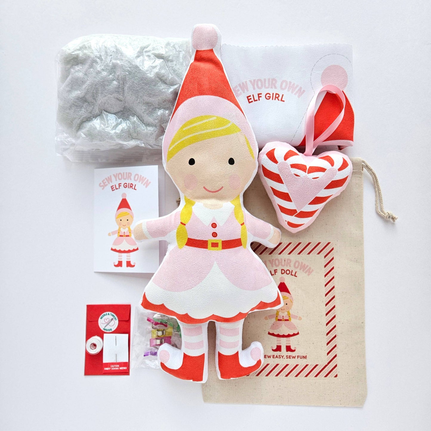 Custom Christmas Elf Doll Sewing Kit 