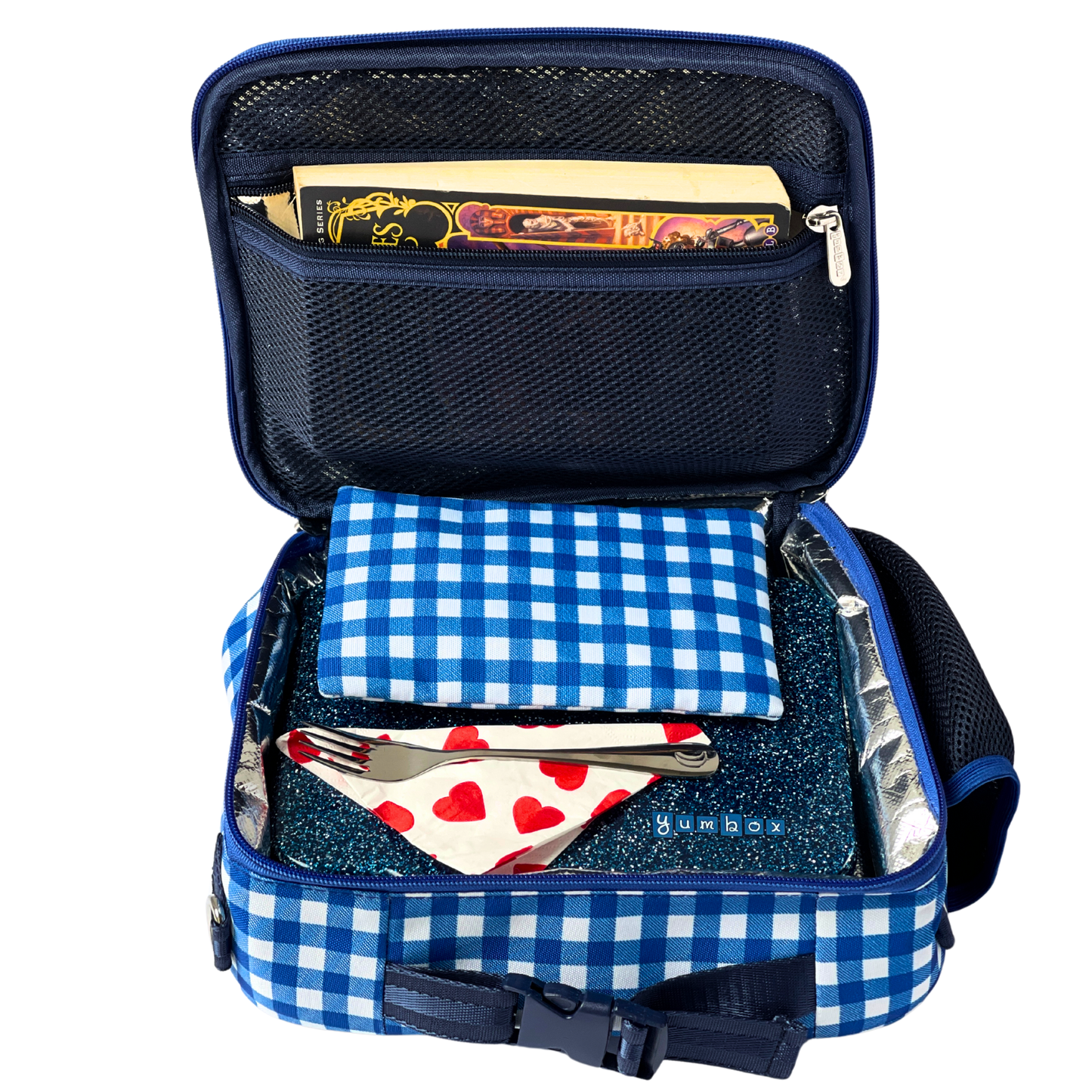 Yumbox Lunch Bag – Gingham Vichy, Insulated & Leak-Resistant