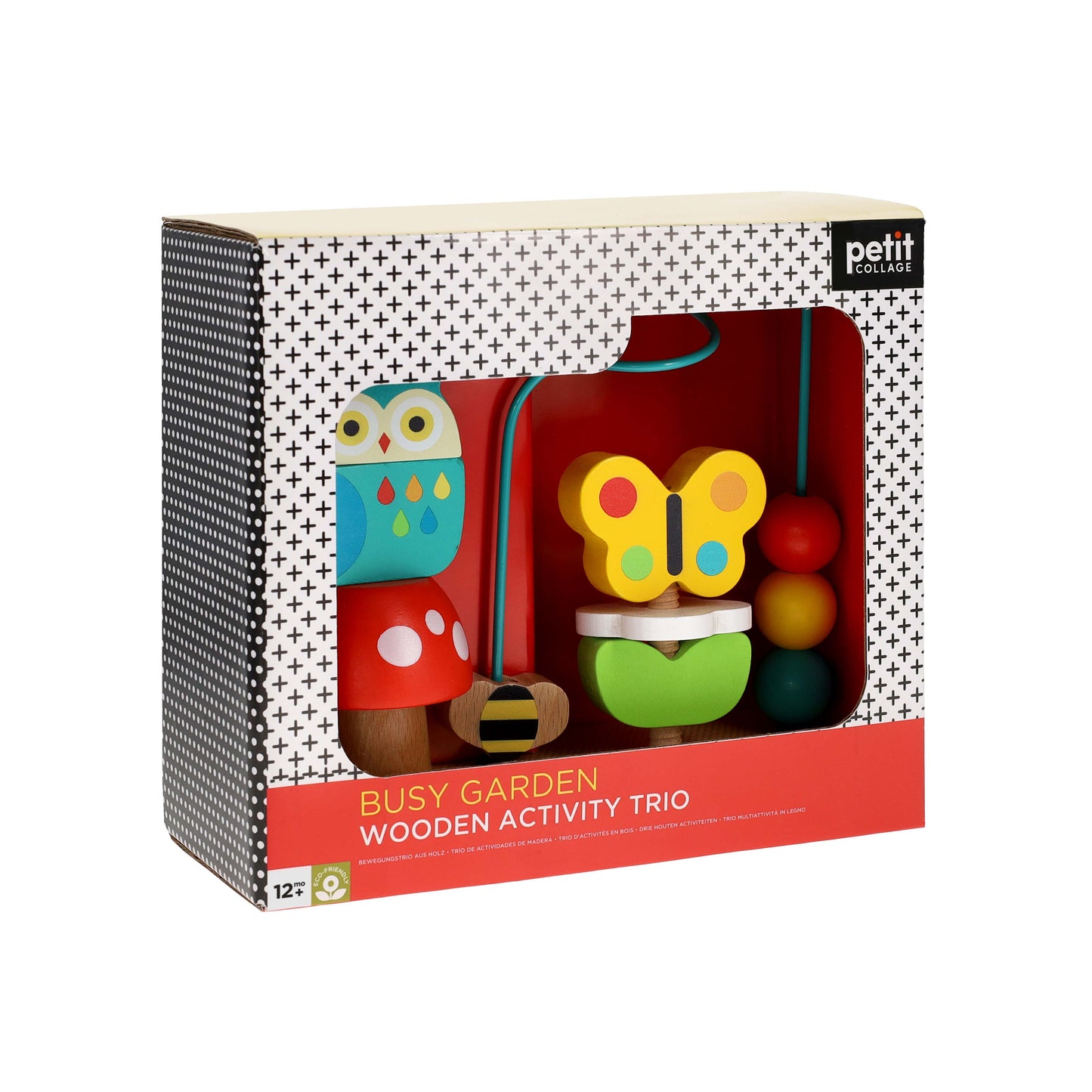 Petit Collage - Busy Garden Wooden Activity Trio