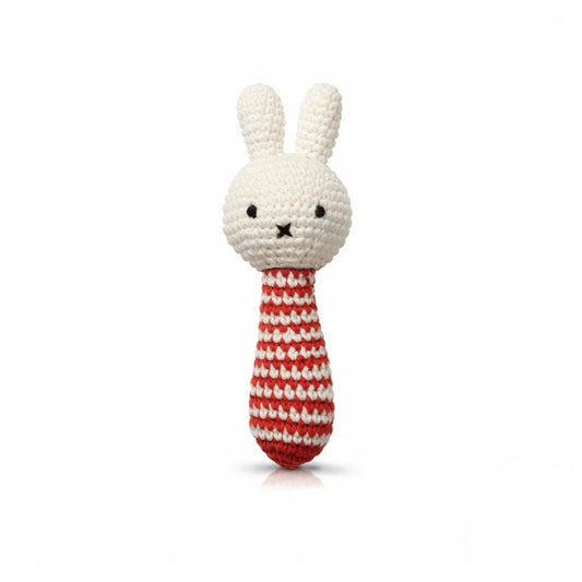 Just Dutch Us Miffy Handmade Crochet Baby Rattle With Music 0+