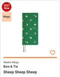 Hobonichi Techo 2027 Weeks MEGA Bow & Tie: Sheep Sheep Sheep