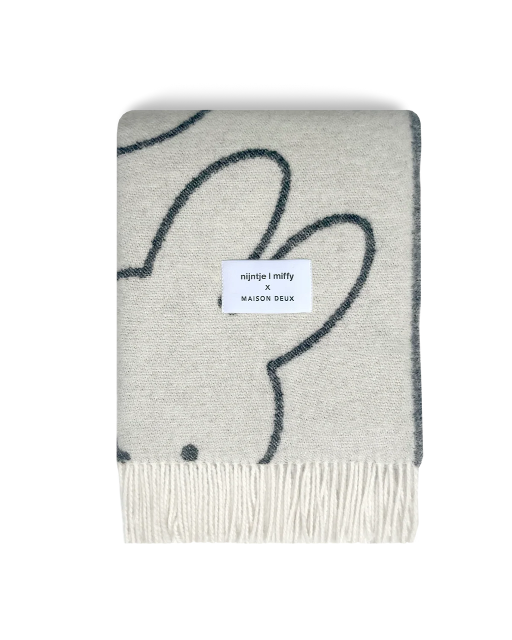 MIFFY x MAISON DEUX Wool Blanket White Cloud Cozy Home