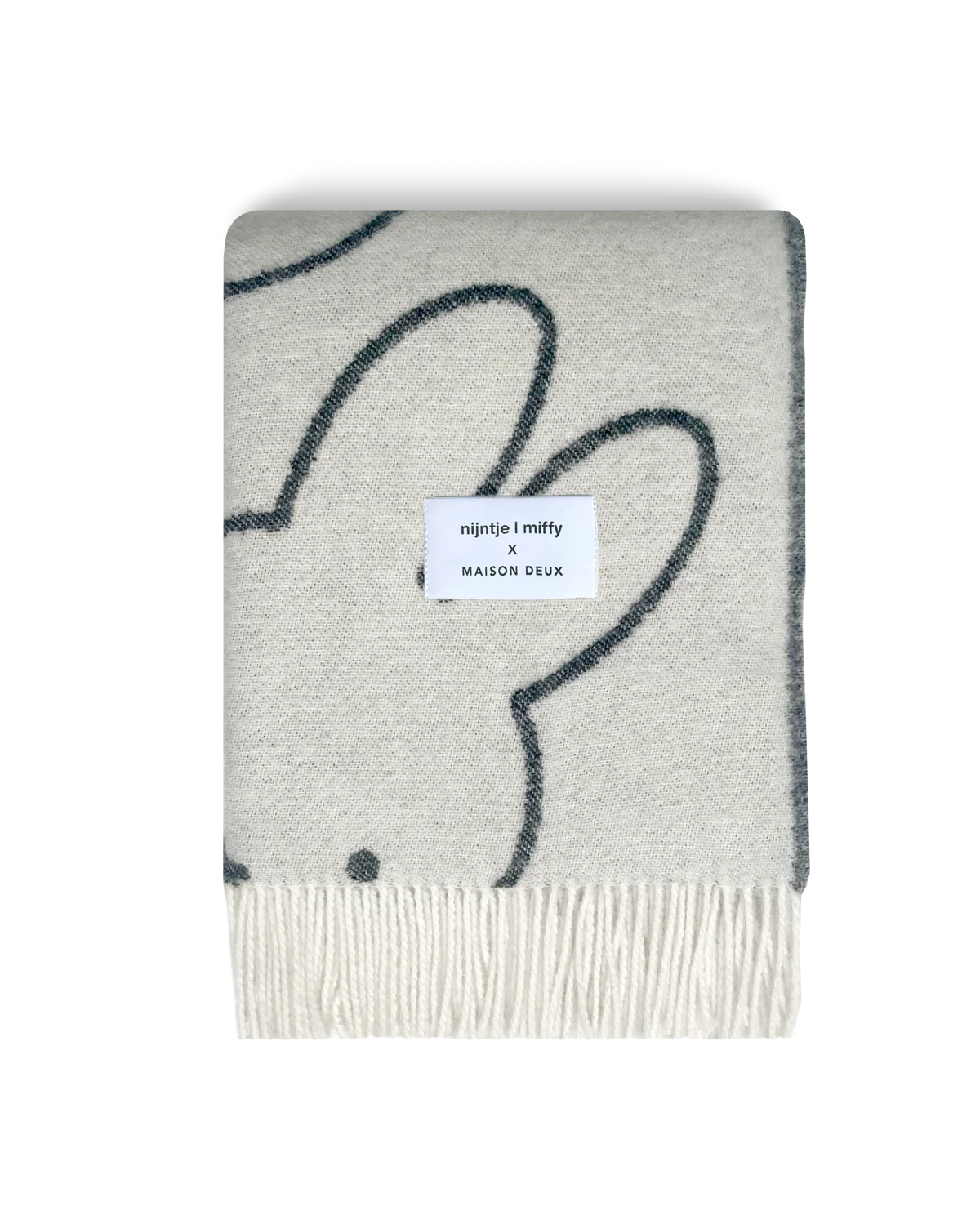 MIFFY x MAISON DEUX Wool Blanket White Cloud Cozy Home