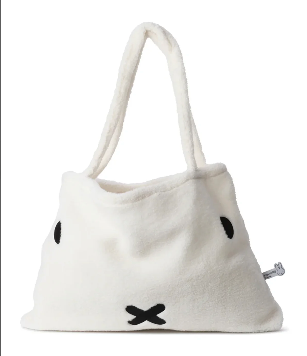 Plush MIFFY Shopping Bag 100% Recycled White Teddy 24"