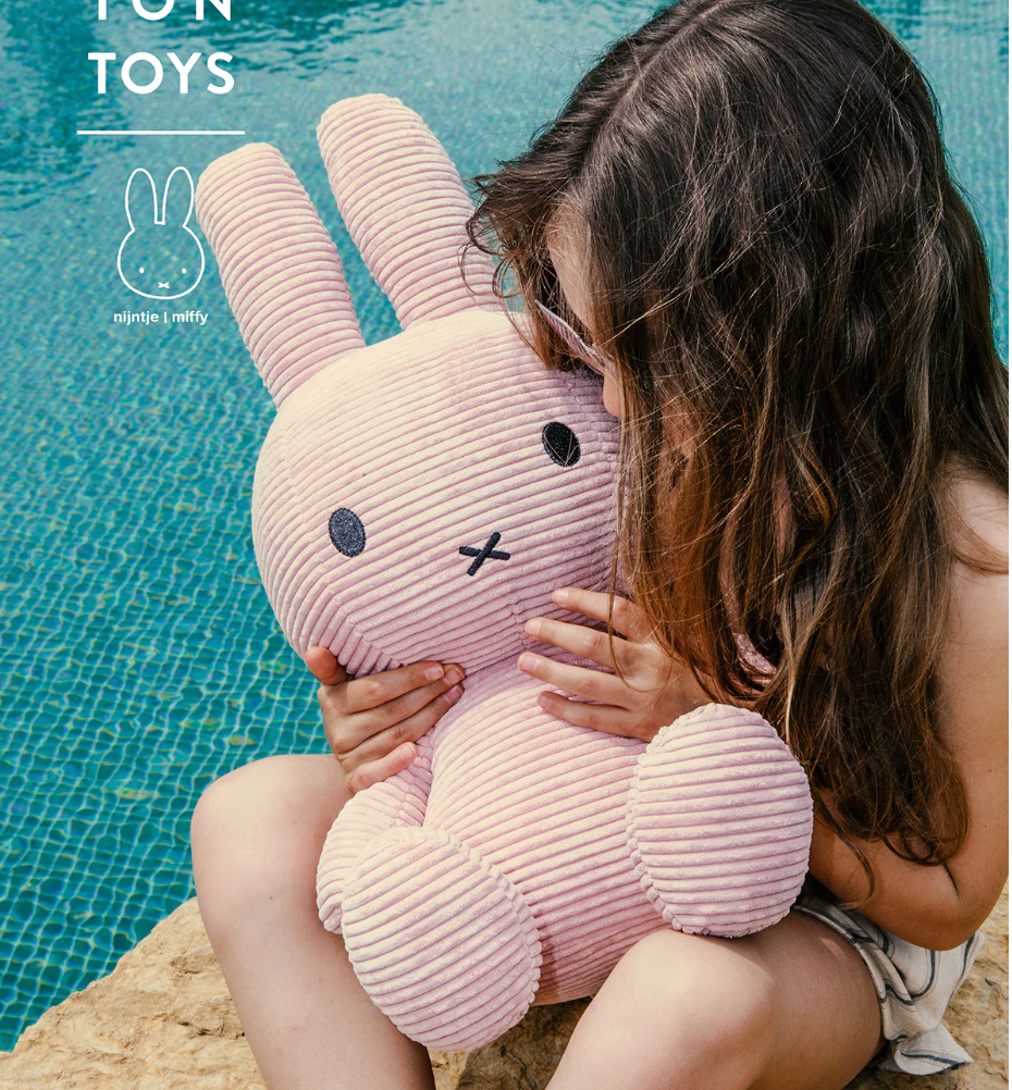 Bon Ton Toys Plush MIFFY ECO Corduroy Pink 13"