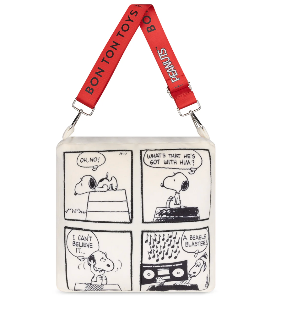 Pillow Plush PEANUTS COMIC STRIP Offwhite 11"