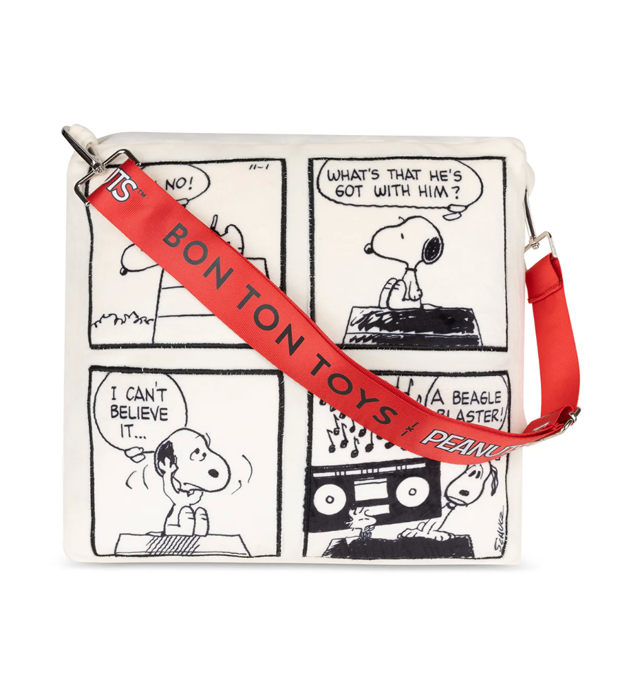 Pillow Plush PEANUTS COMIC STRIP Offwhite 11"