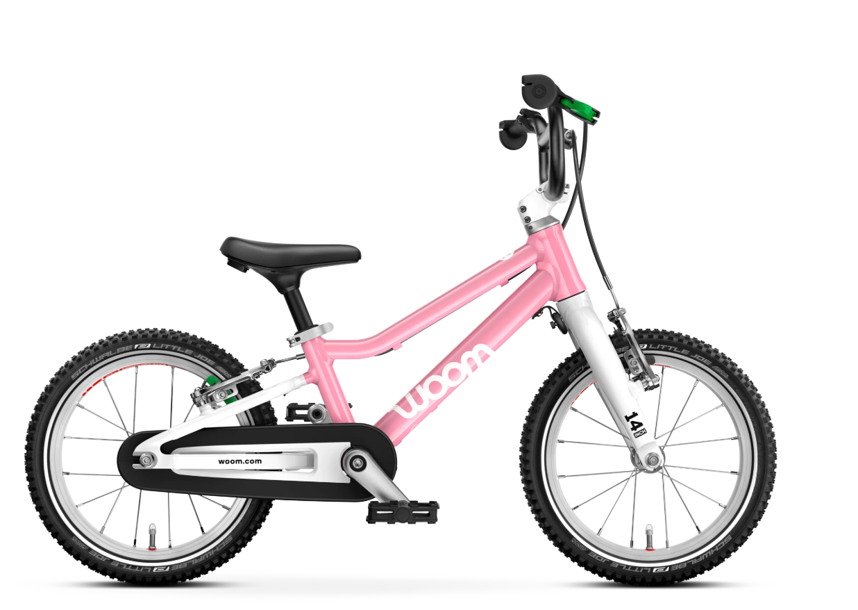 woom GO 2 Pedal Bikes Powder Pink available to pick up in store today