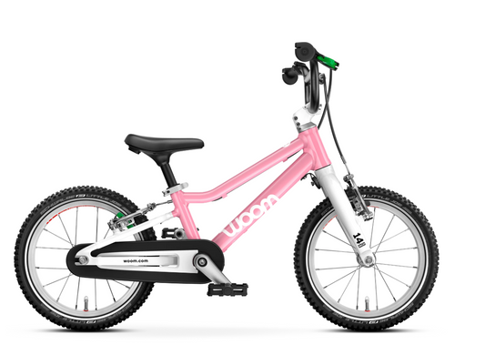 woom GO 2 Pedal Bikes Powder Pink available to pick up in store today