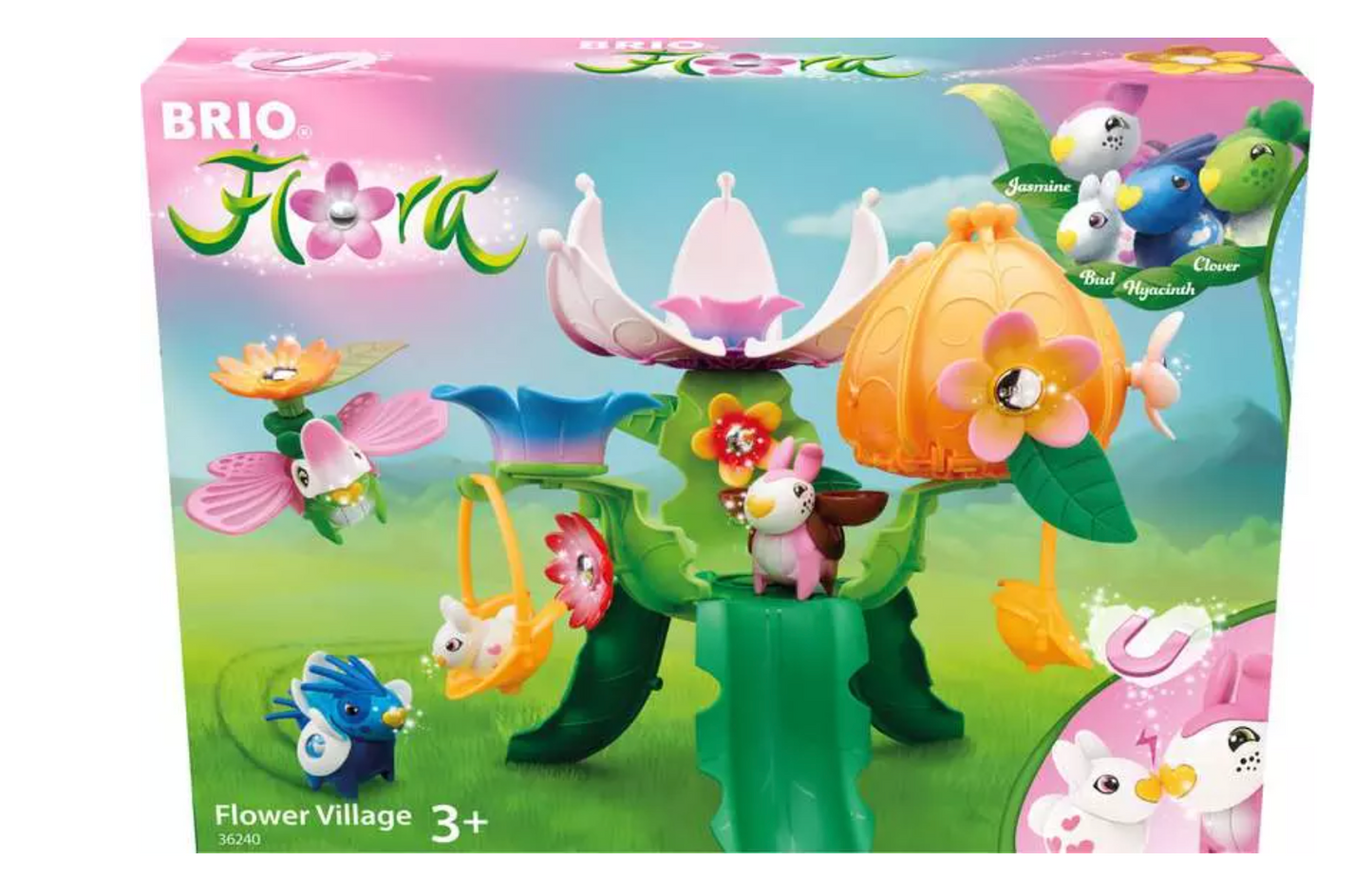 BRIO Flora Village- 25 Pieces Building & Decorate Magnet Playset