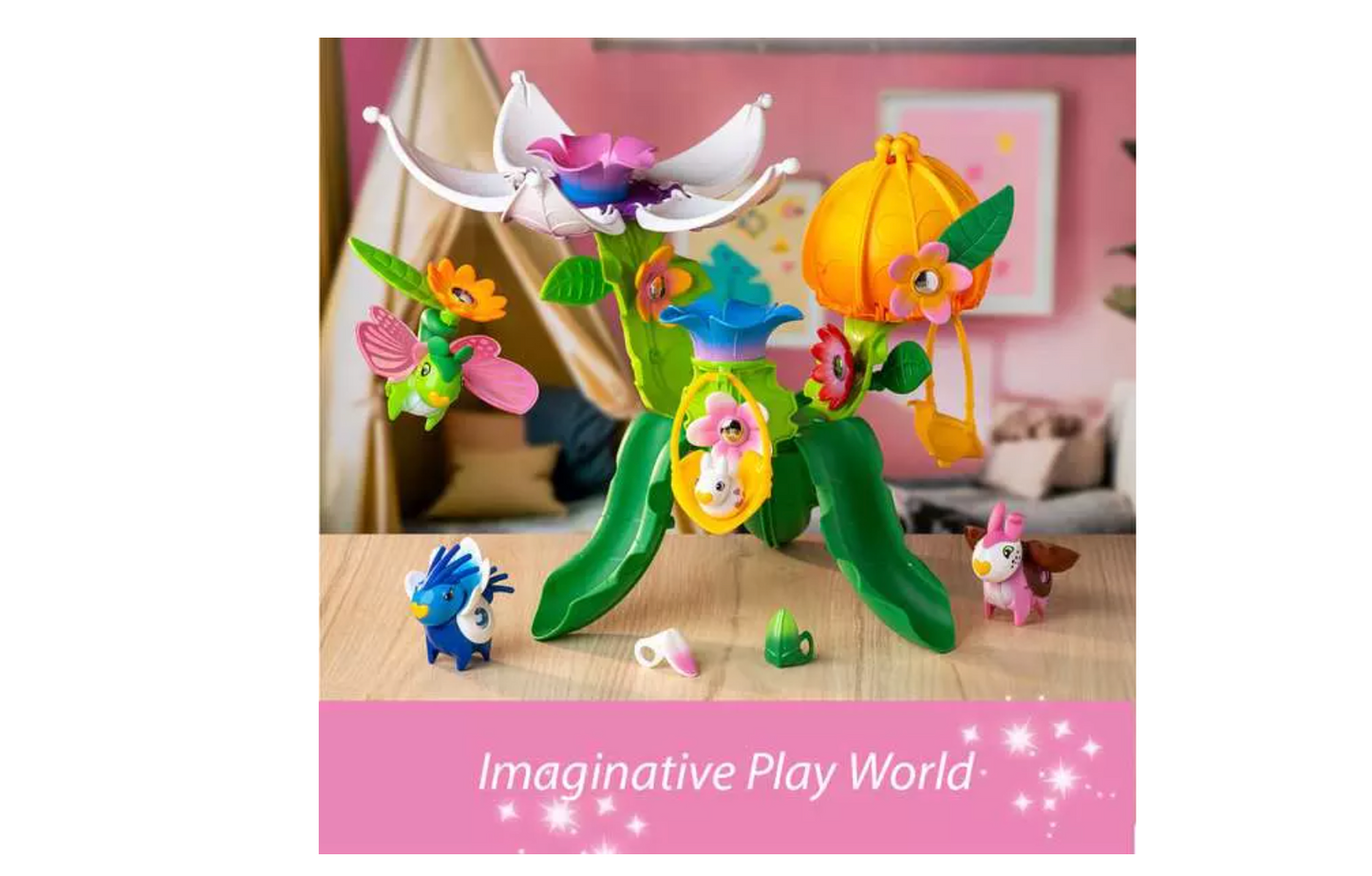 BRIO Flora Village- 25 Pieces Building & Decorate Magnet Playset