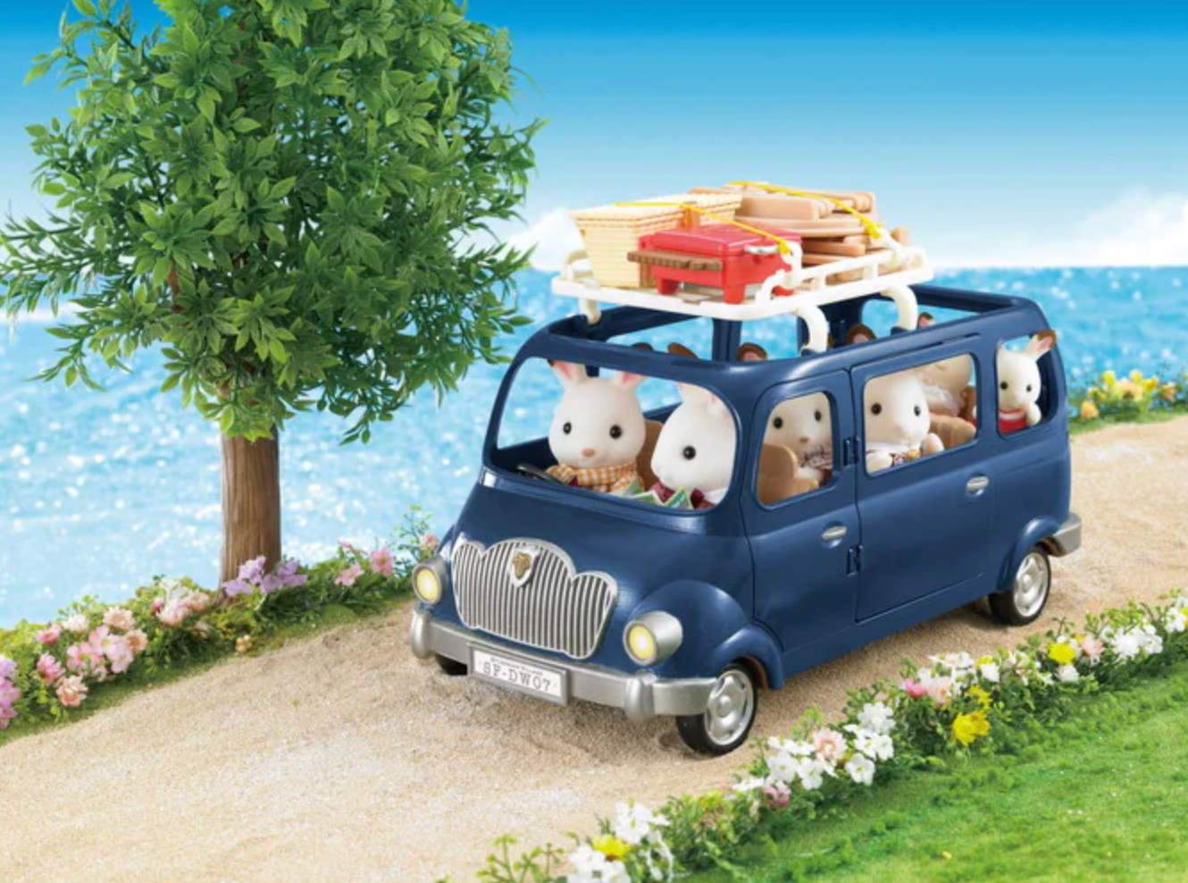 Calico Critter Family Seven Seater Convertible Traveller Van