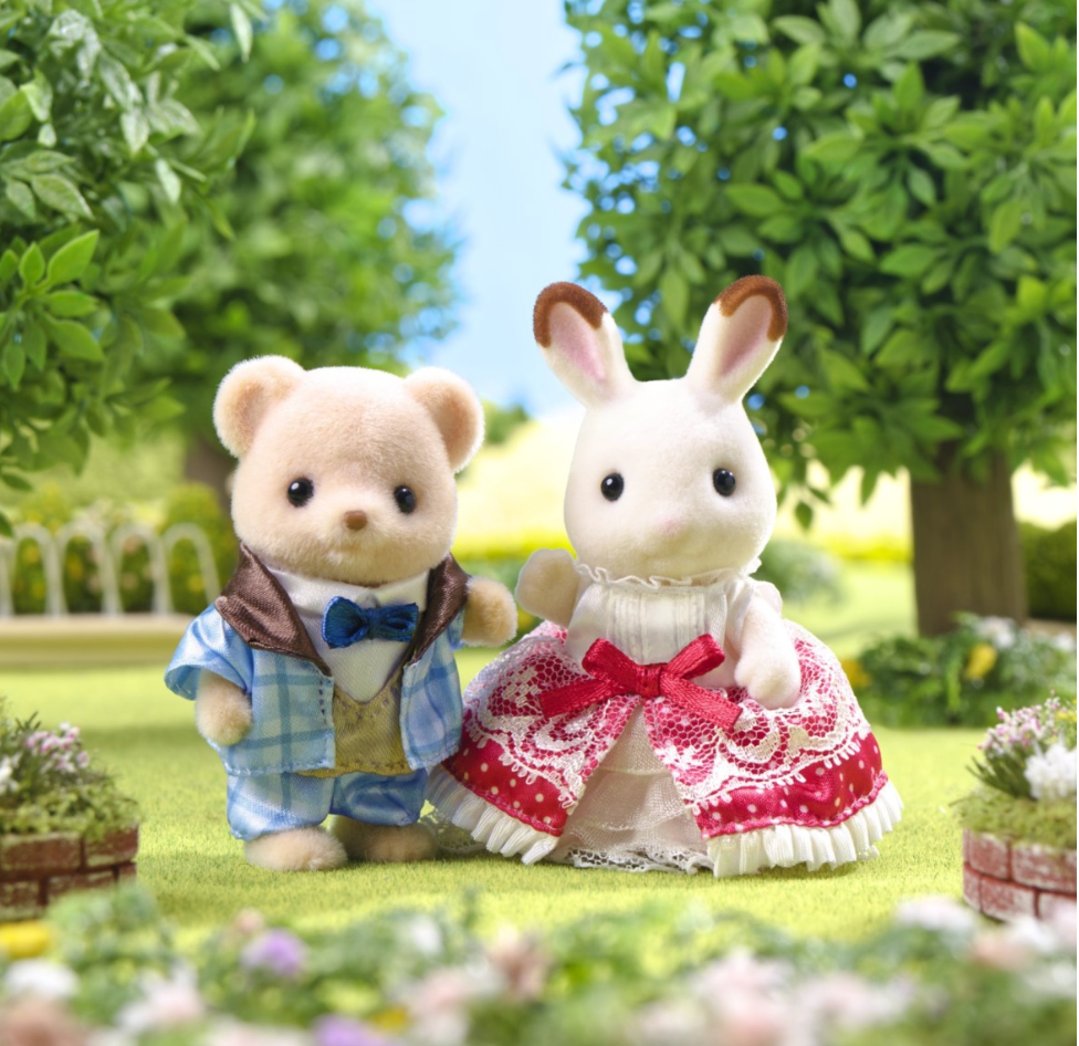 Calico Critter Anniversary Friends Set -Freya & Theo