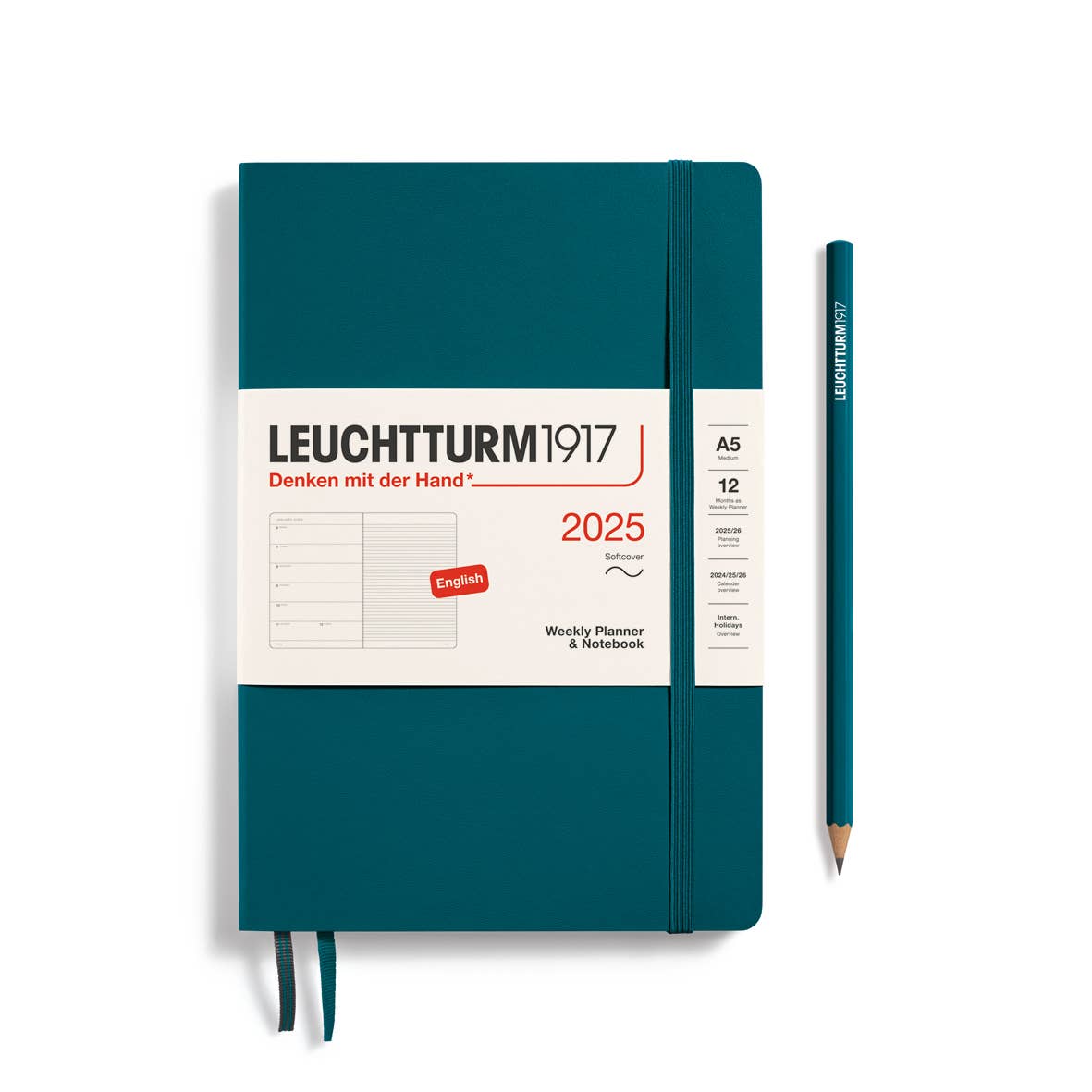 LEUCHTTURM1917 Softcover Weekly Planner & Notebook 2025 A6
