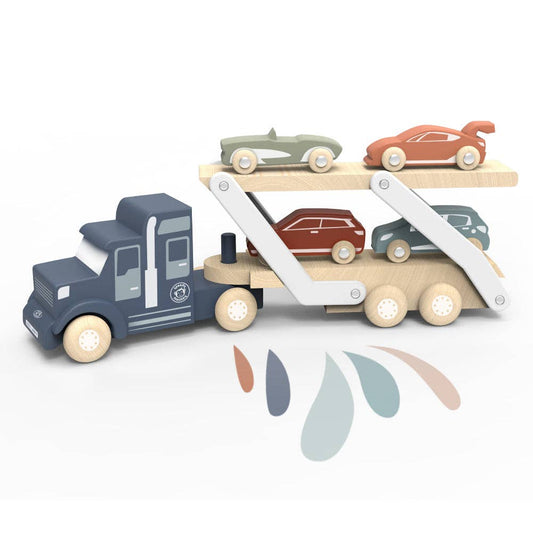 Speedy Monkey Wooden Car Transporter Age 2+
