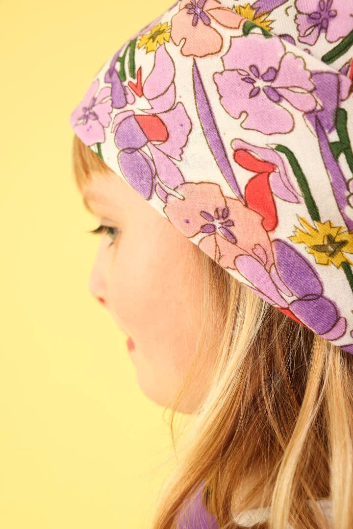 Lilac Floral Adult Scarf