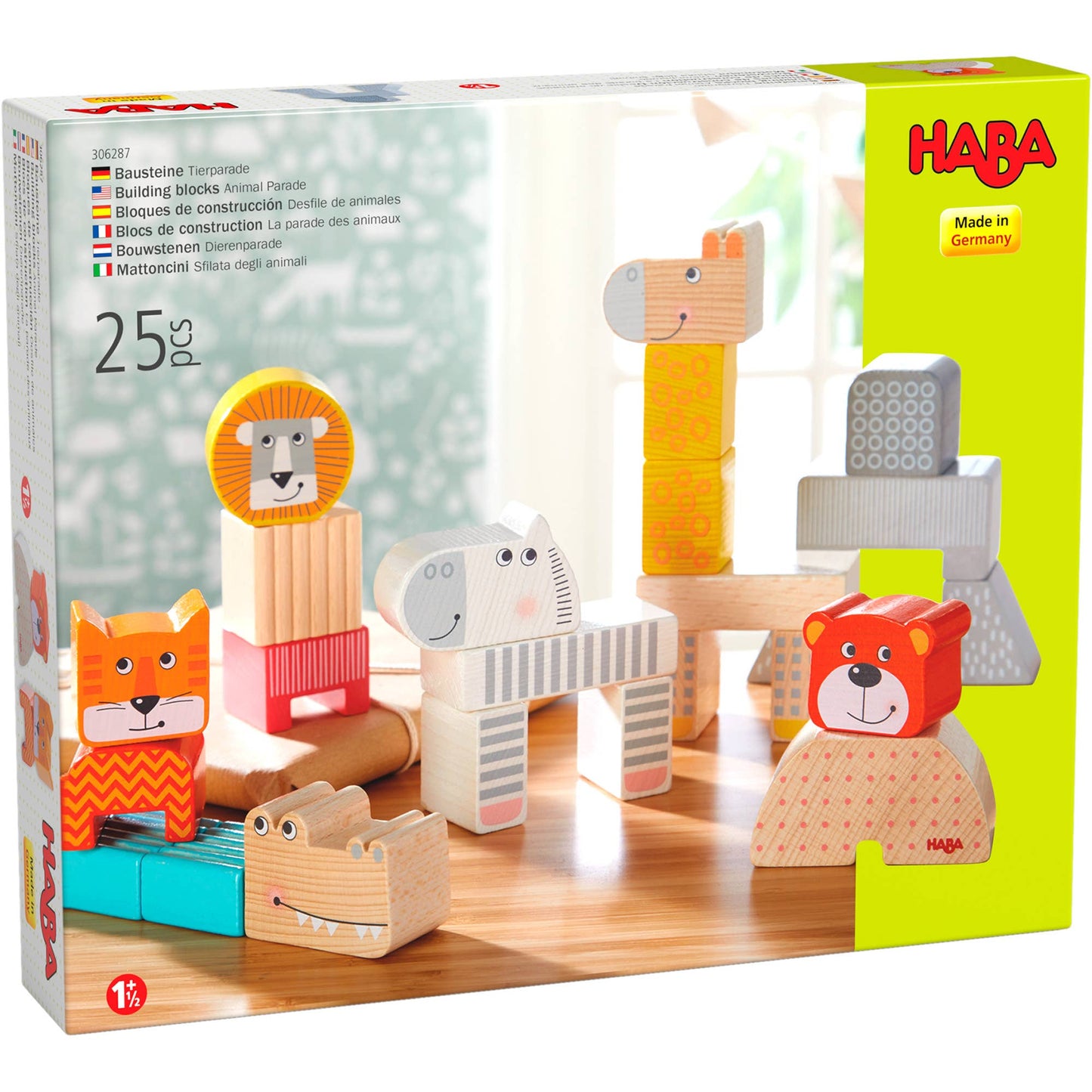 Animal Parade Blocks - Colorful Wooden Building Set