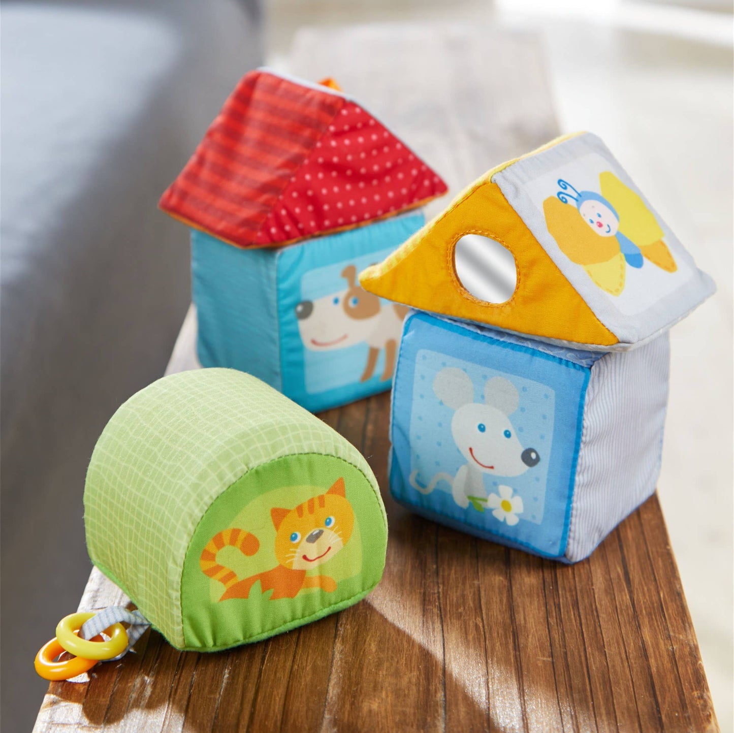 Animal Discovery Cubes - Soft Sensory Stacking Blocks
