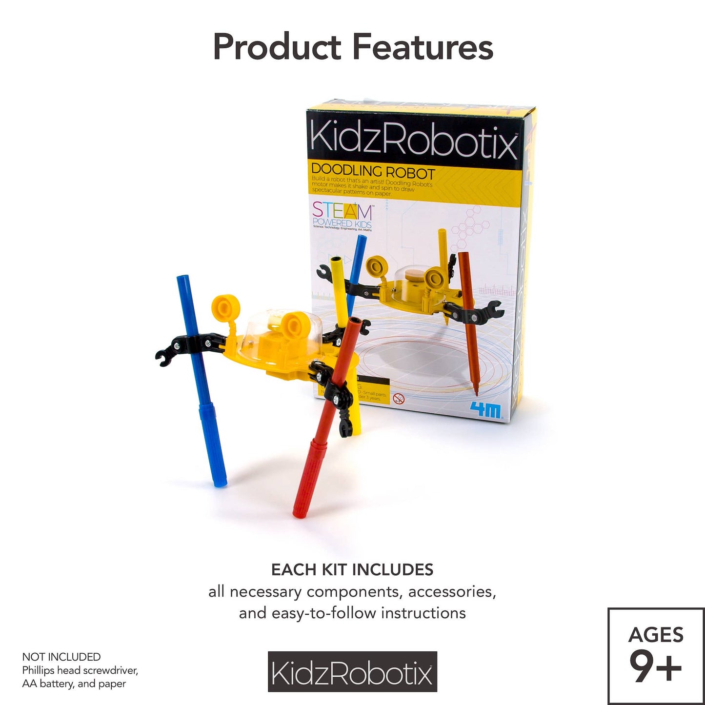 4M Doodling Robot DIY STEM Science Project Kit