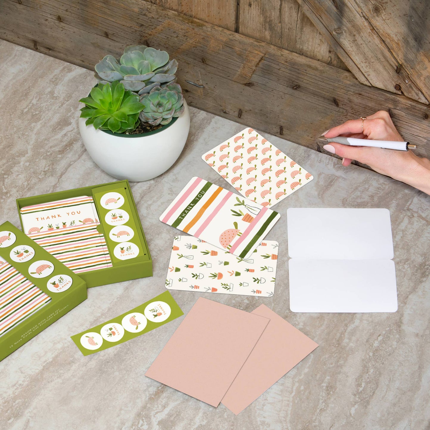 Notecard Set Turtle Garden