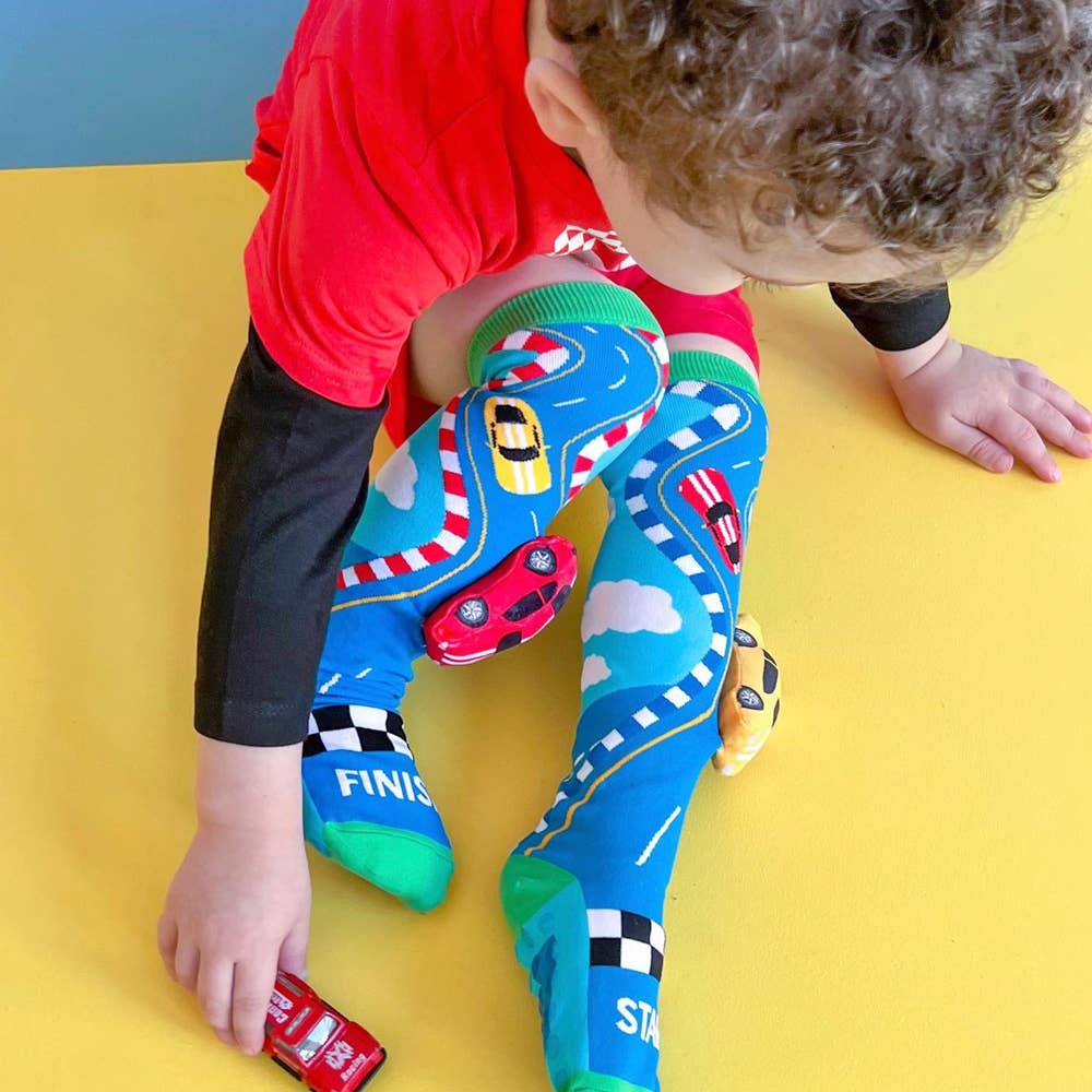 RACING CARS SOCKS: Kids & Adults Age 6 - 99