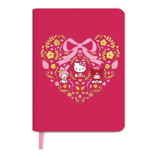 Hello Kitty & Friends Hearts and Flowers Casebound Notebook