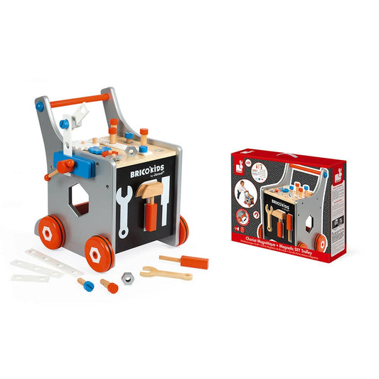 Janod Magnetic Tools Trolley - Walker |  18 months+