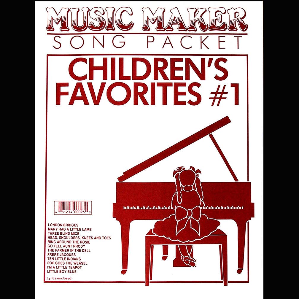 Children's Favorites #1 accessory music for the Music Maker