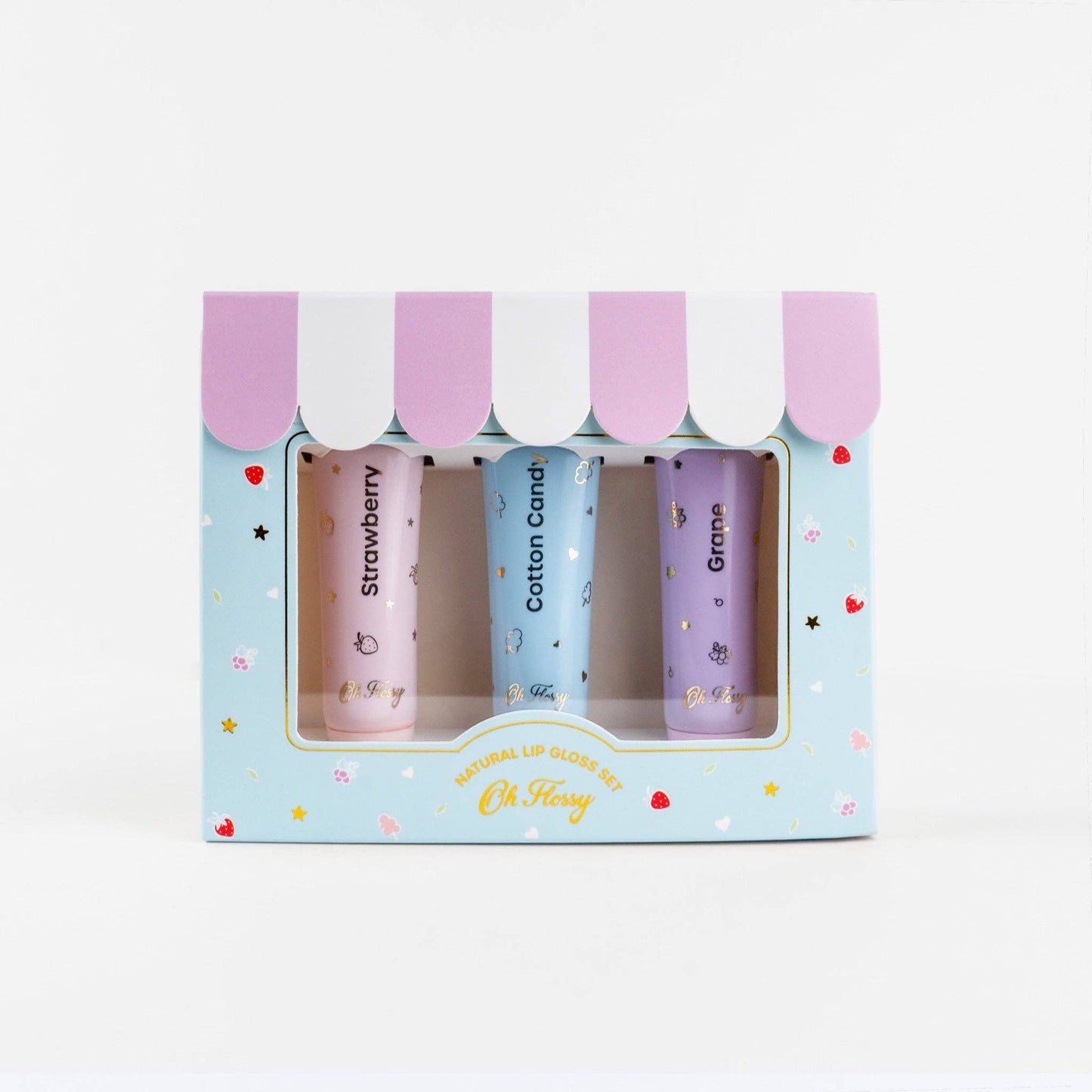 Oh Flossy Kids Natural Lip Gloss Set - Made in Australia