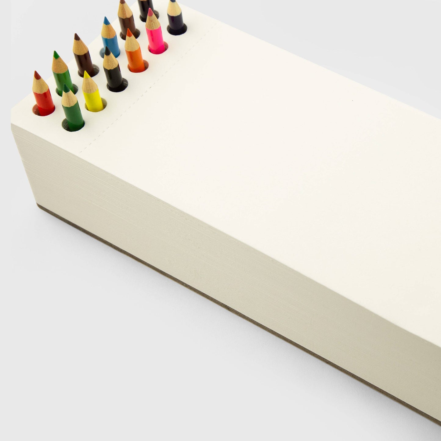 JOTBLOCK Tabletop chunky sketchpad Includes 12 colorful pencils & 380 sheets(Long)
